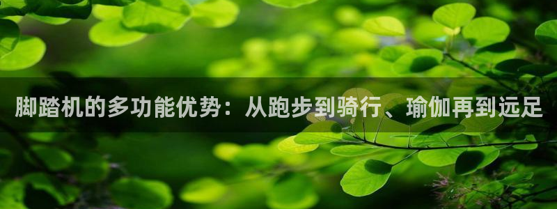 意昂平台体育：脚踏机的多功能优势：从跑步到骑行、瑜伽再到远足