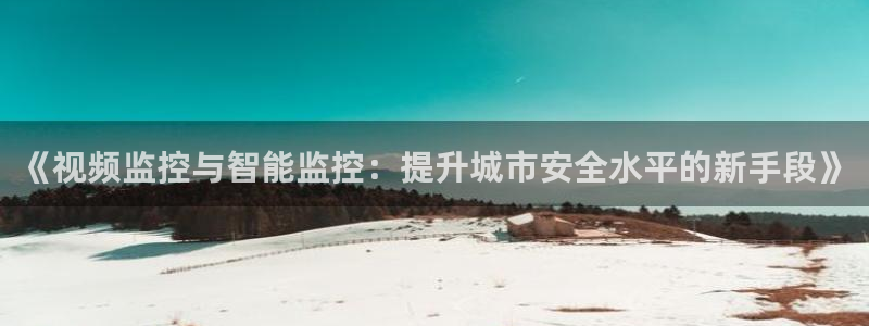 雨燕360体育nba直播免费：《视频监控与智能监控：提升城市安全水平的新手段》
